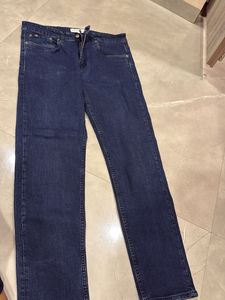Classic Dark Wash Denim Jeans