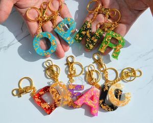 Custom Alphabet Resin Keychain