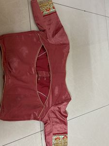 Party wear saree with boutique stitched blouse