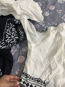 new notag Elegant Black &amp;white skirt top