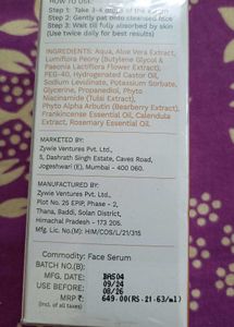 Oziva Absolut Even Anti Pigmentation Face Serum