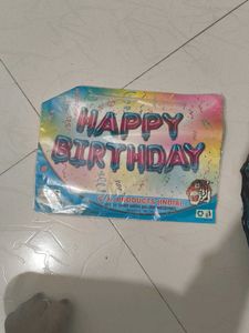 foil birthday banner