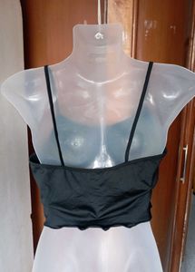 Celestial Print Spaghetti Strap Crop Top