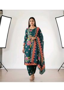 Unstitched Navy blue colour suit