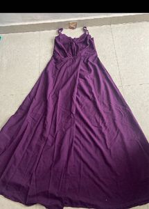 Elegant Purple Maxi Dress