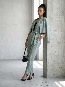 stylish mint green jumpsuit