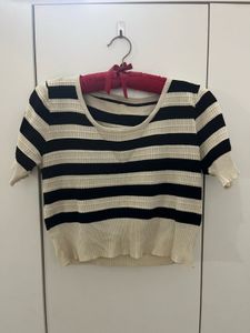 Striped Short Sleeve Top