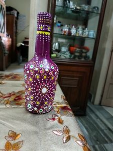 Home decor !! Bottle painting!! Handmade!! Mandala