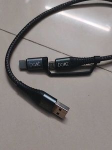 Boat USB-C and type duel Charging Cable 3A