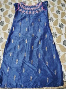 Stylish Blue Printed Kurta for Women