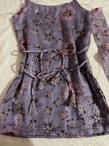 Sparkly Desi kurti with duppata no pant