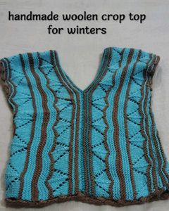 Handmade Woolen Crop Top