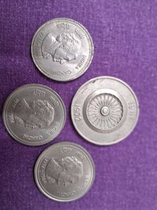 INDEPENDENCE ANIVERSARY &amp; INDIRA GANDHI COINS