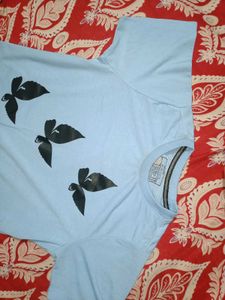 Light Blue Graphic T-Shirt