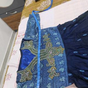 Beautiful Navy Blue Ethnic Gown