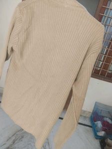 Chic Beige V-Neck Cardigan
