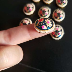 Floral Enamel lotus beads
