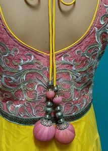 Elegant Yellow Ethnic Gown