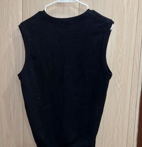 Black V-Neck Sweater Vest