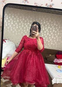 Stunning Red Embellished Gown🎀🦋❤️