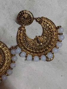 Elegant Gold Tone Jhumka Earrings