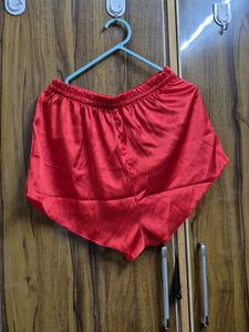Red Satin Cami Top