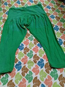 Green Loose Fit Salwar Pants