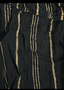 Stylish Black Striped Maxi Dress