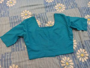 Turquoise Blue Blouse