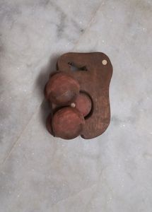 Pair Of Wooden Horse And Elephant Toy For Kids