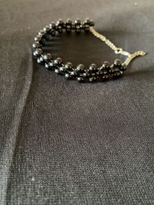 Black Beaded Bracelet