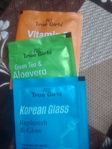 True Girls Face Sheet Masks Set 3
