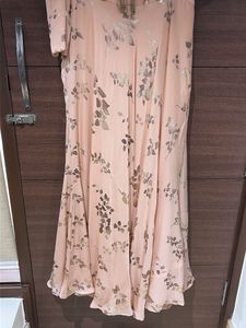New Gown Peach cold shoulder