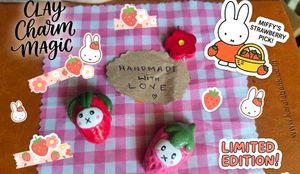 💗 Strawberry Miffy Cottagecore Charms