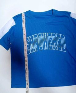 Cute Blue and White Baby Tee