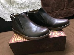 Brown Leather Ankle Boots