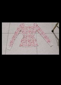 Pink Lips Long Sleeve Top
