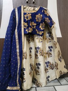 Wedding Designer Blouse With Skirt And Dupatta