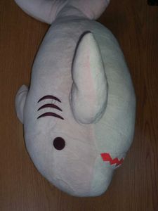pink shark plush toy