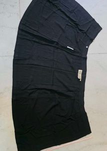 Chic Black Wrap Skirt