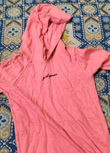 Pink 'Girl Power' Hoodie Dress