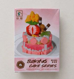 🍓🍰 Strawberry Delight Cake Building Block Set