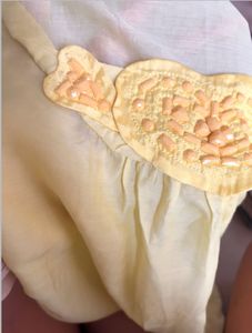 Light Yellow Crochet Detail Blouse