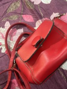 Red Sling Purse