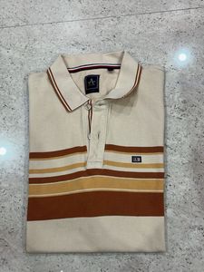Arrow sports striped collar Polo T-shirt