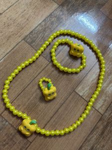 Cute Yellow Pumpkin Jewellery Set