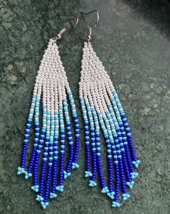 Boho Beaded Fringe Earrings