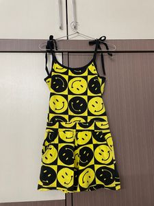 yellow Black smile jumpsuit
