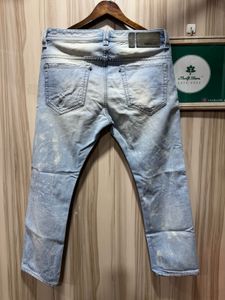 Diesel Thavar Slim Skinny Blue Distressed Jeans