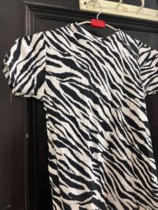 Zebra print fitted top🦓